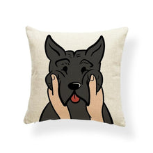 Load image into Gallery viewer, Pull My Cheeks Basset Hound Cushion CoverCushion CoverOne SizeAmerican Pit bull Terrier