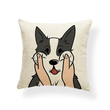 Load image into Gallery viewer, Pull My Cheeks Basset Hound Cushion CoverCushion CoverOne SizeHusky