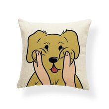 Load image into Gallery viewer, Pull My Cheeks Basset Hound Cushion CoverCushion CoverOne SizeLabrador / Golden Retriever