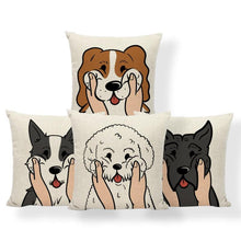 Load image into Gallery viewer, Pull My Cheeks Bichon Frise Cushion CoverCushion Cover