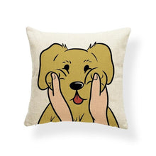 Load image into Gallery viewer, Pull My Cheeks Border Collie Cushion CoverCushion CoverOne SizeLabrador / Golden Retriever