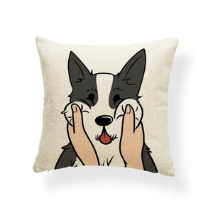 Pull My Cheeks Doggos Cushion CoversCushion CoverOne SizeHusky