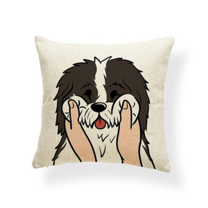 Pull My Cheeks Great Pyrenees Cushion CoverCushion CoverOne SizeBorder Collie