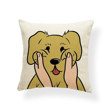 Pull My Cheeks Husky Cushion CoverCushion CoverOne SizeLabrador / Golden Retriever