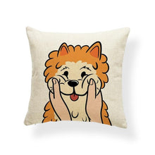 Load image into Gallery viewer, Pull My Cheeks Husky Cushion CoverCushion CoverOne SizeShiba Inu
