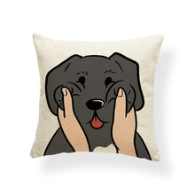 Load image into Gallery viewer, Pull My Cheeks Husky Cushion CoverCushion CoverOne SizeWeimaraner