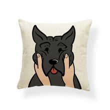 Load image into Gallery viewer, Pull My Cheeks Yellow Labrador Cushion CoverCushion CoverOne SizeAmerican Pit bull Terrier