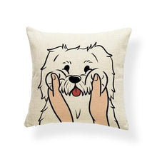 Load image into Gallery viewer, Pull My Cheeks Yellow Labrador Cushion CoverCushion CoverOne SizeGreat Pyrenees