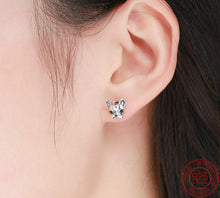 Load image into Gallery viewer, Puppy Face Boston Terrier Silver Earrings-Dog Themed Jewellery-Boston Terrier, Dogs, Earrings, Jewellery-5