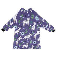 Load image into Gallery viewer, Image of a Dalmatian Blanket Hoodie with white background