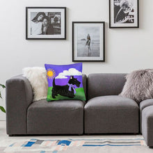 Load image into Gallery viewer, Purple Sky Scottish Terrier Cushion Cover-Home Decor-Cushion Cover, Dogs, Home Decor, Scottish Terrier-5