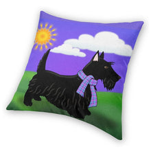 Load image into Gallery viewer, Purple Sky Scottish Terrier Cushion Cover-Home Decor-Cushion Cover, Dogs, Home Decor, Scottish Terrier-6