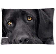 Load image into Gallery viewer, Queen Size Rectangular Large Cushion Covers for Dog Lovers - Series 1Cushion CoverLabrador - BlackOne Size