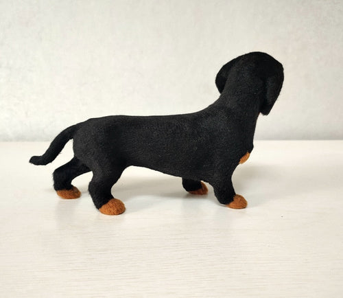 Realistic Lifelike Dachshund Stuffed Animal Plush Toy