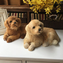 Load image into Gallery viewer, Realistic Lifelike Golden Retriever Stuffed Animals with Real Fur-Soft Toy-Dogs, Golden Retriever, Home Decor, Soft Toy, Stuffed Animal-12