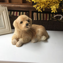 Load image into Gallery viewer, Realistic Lifelike Golden Retriever Stuffed Animals with Real Fur-Soft Toy-Dogs, Golden Retriever, Home Decor, Soft Toy, Stuffed Animal-Light-2