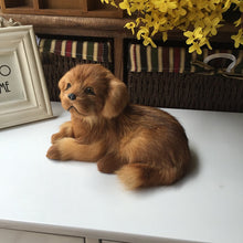 Load image into Gallery viewer, Realistic Lifelike Golden Retriever Stuffed Animals with Real Fur-Soft Toy-Dogs, Golden Retriever, Home Decor, Soft Toy, Stuffed Animal-Dark-3