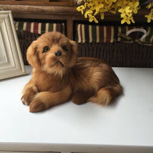 Load image into Gallery viewer, Realistic Lifelike Golden Retriever Stuffed Animals with Real Fur-Soft Toy-Dogs, Golden Retriever, Home Decor, Soft Toy, Stuffed Animal-7