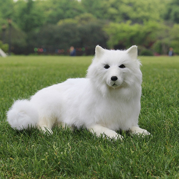 Realistic Samoyed Stuffed Animal Plush Toy 2 750x