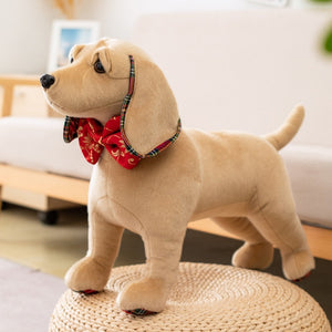 Red Bow-Tie Labrador Stuffed Animal Plush Toys-Soft Toy-Dogs, Home Decor, Labrador, Stuffed Animal-Small-Labrador-1