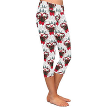 Load image into Gallery viewer, Red Bowtie and Glasses Pug Love LeggingsApparel