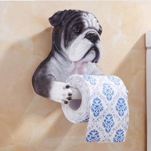 Red / Fawn English Bulldog Love Toilet Roll Holder-Home Decor-Bathroom Decor, Dogs, English Bulldog, Home Decor-14