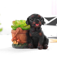 Load image into Gallery viewer, Image of a cutest rottweiler flower pot