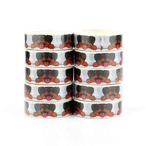 Image of Rottweiler masking tape in the happiest infinite Rottweilers design