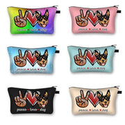 Image of six rottweiler pouches in different colors
