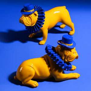 Ruff Collar and Top Hat English Bulldog Statues-Home Decor-Dogs, English Bulldog, Home Decor, Statue-8