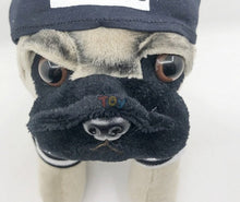 Load image into Gallery viewer, image of a sailor themed pug stuffed animal plush toy - close up view