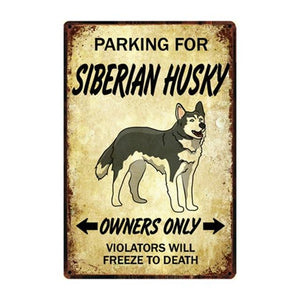 Saint Bernard Love Reserved Parking Sign BoardCar AccessoriesHuskyOne Size