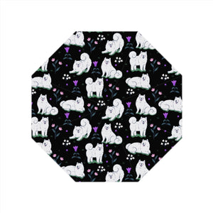 Samoyed Love Automatic Umbrella-Accessories-Accessories, Dogs, Samoyed, Umbrella-Samoyed Garden - Black-13