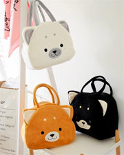 Doggo Shape Plush Handbag Bag iLoveMy.Pet 
