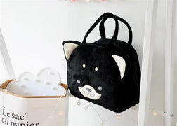 Samoyed Love White Plush HandbagBag