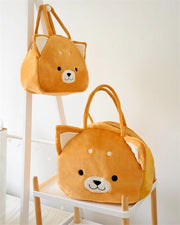 Samoyed Love White Plush HandbagBagAkita / Shiba InuS