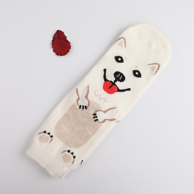 Samoyed Socks Normal Length