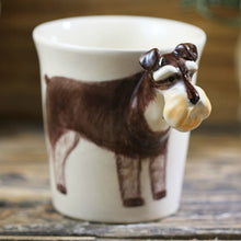 Load image into Gallery viewer, Schnauzer Love 3D Ceramic Cup-Mug-Dogs, Home Decor, Mugs, Schnauzer-300 ml-10