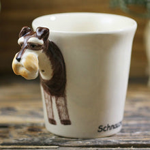 Load image into Gallery viewer, Schnauzer Love 3D Ceramic Cup-Mug-Dogs, Home Decor, Mugs, Schnauzer-300 ml-5