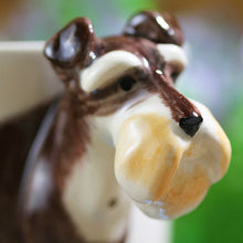 Load image into Gallery viewer, Schnauzer Love 3D Ceramic Cup-Mug-Dogs, Home Decor, Mugs, Schnauzer-300 ml-9