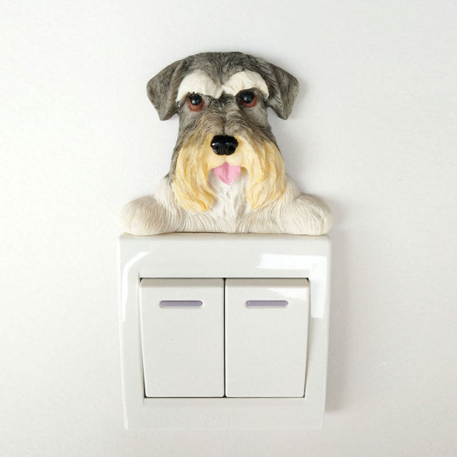 Schnauzer Love 3D Wall Sticker-Home Decor-Dogs, Home Decor, Schnauzer, Wall Sticker-Schnauzer-1