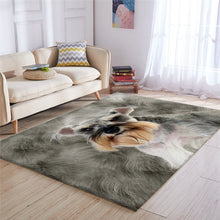 Load image into Gallery viewer, Schnauzer Love Floor Carpet-Home Decor-Dogs, Home Decor, Rugs, Schnauzer-Schnauzer-Large-1