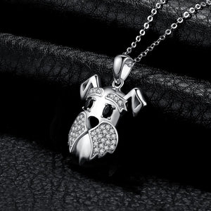 Schnauzer Love Silver Pendant-Dog Themed Jewellery-Dogs, Jewellery, Pendant, Schnauzer-3