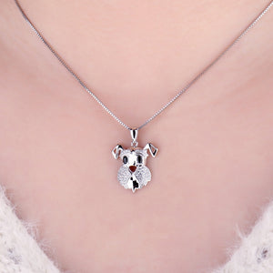 Schnauzer Love Silver Pendant-Dog Themed Jewellery-Dogs, Jewellery, Pendant, Schnauzer-5