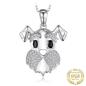 Schnauzer Love Silver Pendant-Dog Themed Jewellery-Dogs, Jewellery, Pendant, Schnauzer-1