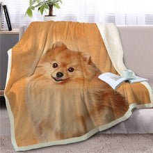 Load image into Gallery viewer, Schnauzer Love Soft Warm Fleece Blankets-Home Decor-Blankets, Dogs, Home Decor, Schnauzer-14