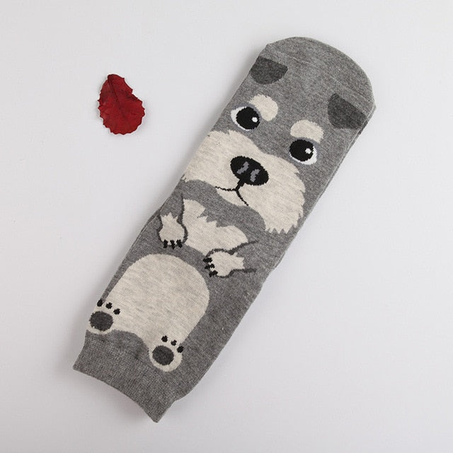Schnauzer Love Womens Cotton Socks-Apparel-Accessories, Dogs, Schnauzer, Socks-2