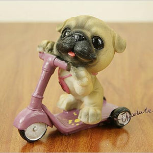 Scooter Beagle Resin Figurine-Home Decor-Beagle, Dogs, Figurines, Home Decor-Pug-15