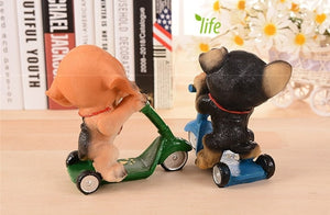 Scooter Beagle Resin Figurine-Home Decor-Beagle, Dogs, Figurines, Home Decor-4