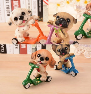 Scooter Beagle Resin Figurine-Home Decor-Beagle, Dogs, Figurines, Home Decor-7